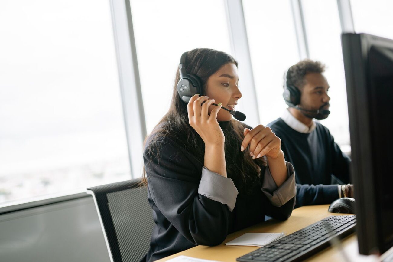 Our call center floor, where replies are answered